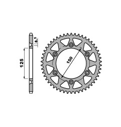 PBR ZĘBATKA TYLNA 899 43 C45 KTM LC4/SX/EXC (ŁAŃC. 520) (JTR897.43) (MADE IN ITALY)
