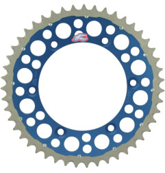 RENTHAL ZĘBATKA TYLNA TWINRING 270 48 (STALOWO-ALUMINIOWA) KOLOR NIEBIESKI YZ/YZF/WR (JTR251,48) (27048)