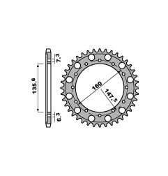 PBR ZĘBATKA TYLNA 1507 56 F FANTIC 50 (ŁAŃC. 428) (MADE IN ITALY)
