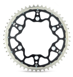 MOTO-MASTER PROMOCJA ZĘBATKA TYLNA DUAL RING (STALOWO-ALUMINIOWA) 808 52 (80852) KOLOR CZARNY SUZUKI DR/RM/RMZ