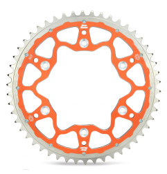 MOTO-MASTER ZĘBATKA TYLNA DUAL RING (STALOWO-ALUMINIOWA) 899 50 (89950) KOLOR POMARAŃCZOWY KTM/HUSQVARNA/HUSABERG