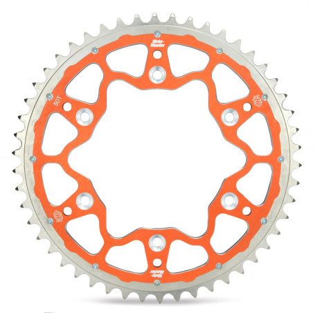 MOTO-MASTER ZĘBATKA TYLNA DUAL RING (STALOWO-ALUMINIOWA) 899 51 (89952) KOLOR POMARAŃCZOWY KTM/HUSQVARNA/HUSABERG