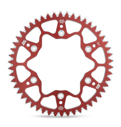 MOTO-MASTER PROMOCJA ZĘBATKA TYLNA ALUMINIOWA T7075 820 49 KOLOR CZERWONY HUSQVARNA CR/WR/TE/TC '90-'13