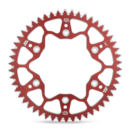 MOTO-MASTER PROMOCJA ZĘBATKA TYLNA ALUMINIOWA T7075 820 49 KOLOR CZERWONY HUSQVARNA CR/WR/TE/TC '90-'13