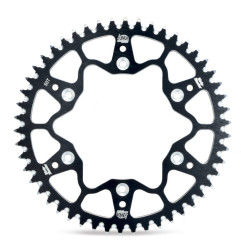 MOTO-MASTER ZĘBATKA TYLNA ALUMINIOWA T7075 (ERGAL) 4552 49 KOLOR CZARNY KTM SX 65 '98-'18, HUSQVARNA TC 65 '17-'18