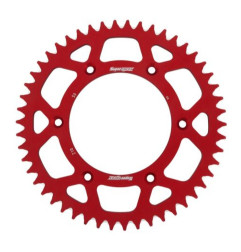 SUPERSPROX ZĘBATKA TYLNA ALUMINIOWA 7075-T6 (ERGAL) 289 48 HONDA CR/CRF '83-'16 (JTR210.48) KOLOR CZERWONY