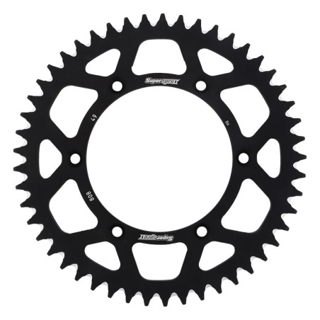 SUPERSPROX ZĘBATKA TYLNA ALUMINIOWA 7075-T6 (ERGAL) 808 49 SUZUKI RM/RMZ (JTR808.49) KOLOR CZARNY