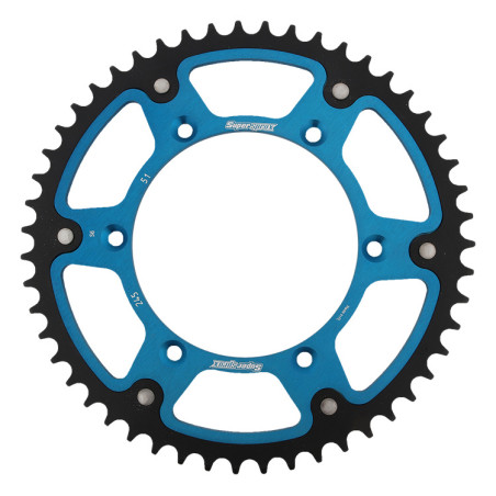 SUPERSPROX ZĘBATKA TYLNA 270 51 STEALTH (STALOWO-ALUMINIOWA) YAMAHA YZ/YZF '99-'18 (JTR251.51) KOLOR NIEBIESKI