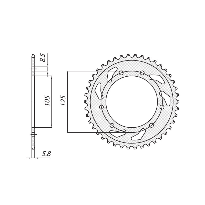 SUNSTAR ZĘBATKA TYLNA 4402 53 DERBI SENDA 50R/SM, APRILIA RX 50, MBK 50 (JTR1131.53) (ŁAŃC. 420) (440253JT) SUNSTAR ZĘBATKA TYLNA 4402 53 DERBI SENDA 50R/SM, APRILIA RX 50, MBK 50 (JTR1131.53) (ŁAŃC. 420) (440253JT)