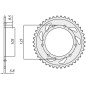 SUNSTAR ZĘBATKA TYLNA 4402 53 DERBI SENDA 50R/SM, APRILIA RX 50, MBK 50 (JTR1131.53) (ŁAŃC. 420) (440253JT) SUNSTAR ZĘBATKA TYLNA 4402 53 DERBI SENDA 50R/SM, APRILIA RX 50, MBK 50 (JTR1131.53) (ŁAŃC. 420) (440253JT)