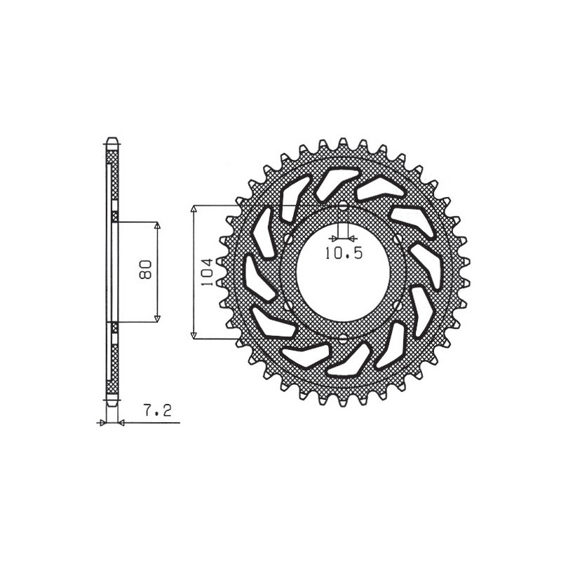 SUNSTAR ZĘBATKA TYLNA 4359 40 KAWASAKI ZX 6 R '98-'02, Z 1000 '07-'09, ZX10R '04-'15 (JTR1489.40) (ŁAŃC. 525) (435940JT) SUNSTAR ZĘBATKA TYLNA 4359 40 KAWASAKI ZX 6 R '98-'02, Z 1000 '07-'09, ZX10R '04-'15 (JTR1489.40) (ŁAŃC. 525) (435940JT)