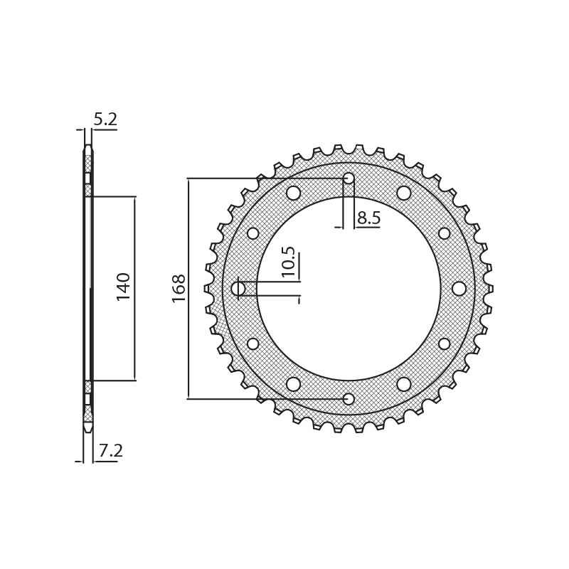 SUNSTAR ZĘBATKA TYLNA 4550 47 BMW F 800R (OTWÓR NA ŚRUBĘ 8,5MM) (JTR6.47) (ŁAŃC. 525) (455047JT) SUNSTAR ZĘBATKA TYLNA 4550 47 BMW F 800R (OTWÓR NA ŚRUBĘ 8,5MM) (JTR6.47) (ŁAŃC. 525) (455047JT)