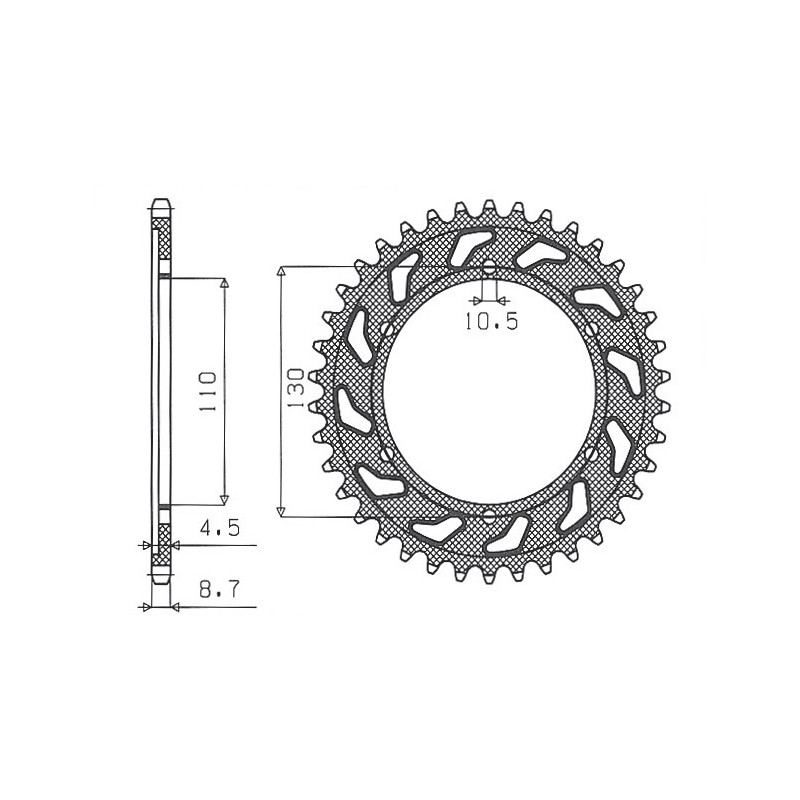 SUNSTAR ZĘBATKA TYLNA 241 43 YAMAHA R1 '98-'03 (JTR479.43) (ŁAŃC. 530) (24143JT) SUNSTAR ZĘBATKA TYLNA 241 43 YAMAHA R1 '98-'03 (JTR479.43) (ŁAŃC. 530) (24143JT)