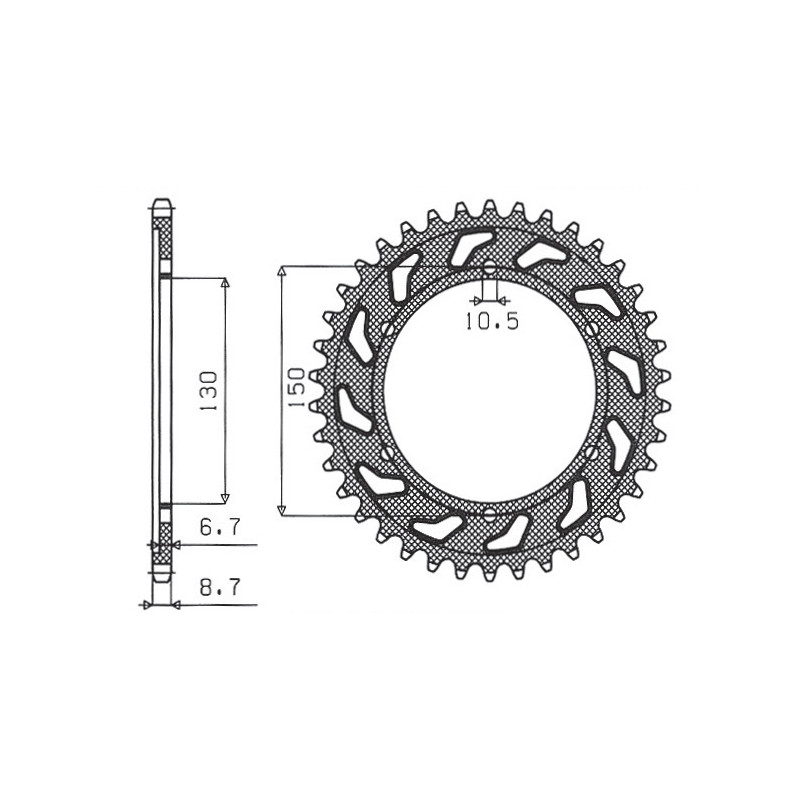SUNSTAR WYPRZEDAŻ ZĘBATKA TYLNA 860 39 YAMAHA XJR1300`02-03, FJ1200`91-96 (JTR859.39) (ŁAŃC. 530) (86039JT) SUNSTAR WYPRZEDAŻ ZĘBATKA TYLNA 860 39 YAMAHA XJR1300`02-03, FJ1200`91-96 (JTR859.39) (ŁAŃC. 530) (86039JT)
