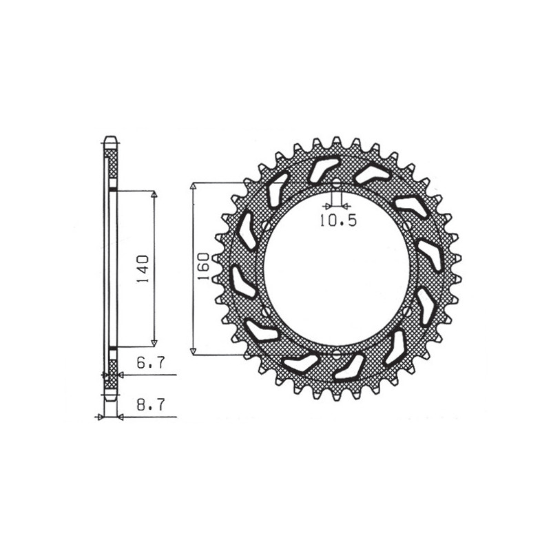 SUNSTAR ZĘBATKA TYLNA 502 48 KAWASAKI GPX 750R, GPZ 750/900/1100, ZRX/ZZR 1100 (JTR502.48) (ŁAŃC. 530) (50248JT) SUNSTAR ZĘBATKA TYLNA 502 48 KAWASAKI GPX 750R, GPZ 750/900/1100, ZRX/ZZR 1100 (JTR502.48) (ŁAŃC. 530) (50248JT)