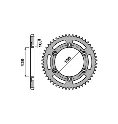 PBR ZĘBATKA TYLNA 236 43 C45 HONDA SLR 650 97-01 (JTR245/3.43) (ŁAŃC. 520) (MADE IN ITALY)