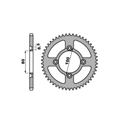 PBR ZĘBATKA TYLNA 238 36 F HONDA CRF 70/ XR 70 00-11 (ŁAŃC. 420) (JTR1214.36) (MADE IN ITALY)