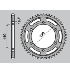 CHT WYPRZEDAŻ ZĘBATKA TYLNA 241 42 SUZUKI GSXR 1000 '09-'15 (479-42) (JTR479.42)