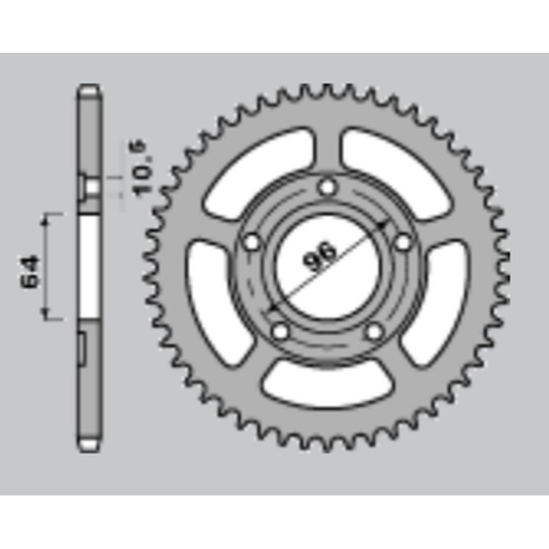 JR WYPRZEDAŻ ZĘBATKA TYLNA 242 53 HONDA XL125R '82-'87 (PRO LINK) (JTR242.53) JR WYPRZEDAŻ ZĘBATKA TYLNA 242 53 HONDA XL125R '82-'87 (PRO LINK) (JTR242.53)