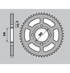 JR WYPRZEDAŻ ZĘBATKA TYLNA 243 45 HONDA MTX 80R2 '87-'92 (JTR241.45)
