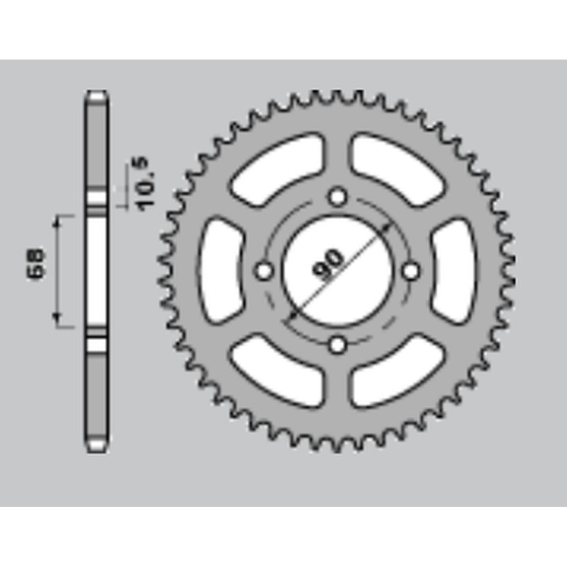 JR WYPRZEDAŻ ZĘBATKA TYLNA 243 45 HONDA MTX 80R2 '87-'92 (JTR241.45) JR WYPRZEDAŻ ZĘBATKA TYLNA 243 45 HONDA MTX 80R2 '87-'92 (JTR241.45)