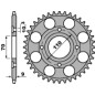 PBR WYPRZEDAZ ZĘBATKA TYLNA 247 37 C45 HONDA CB 400 N 81-82 (ŁAŃC. 520) (JTR247.37) (MADE IN ITALY)