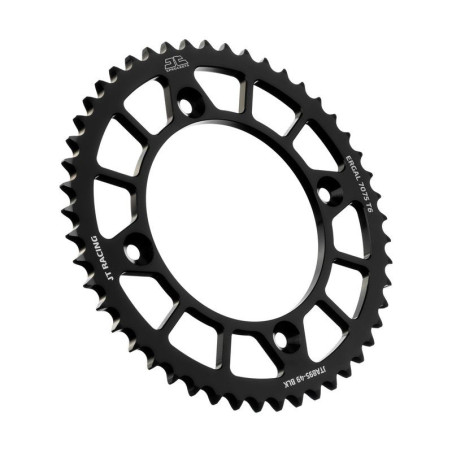 JT ZĘBATKA TYLNA 4486 49 ALUMINIOWA RACELITE KTM SX 85 '04-'24, 105 XC '07-'11 (448649JTA) (ŁAŃC. 428) KOLOR CZARNY