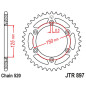 JT ZĘBATKA TYLNA 899 50 ALUMINIOWA RACELITE KTM SX/EXC/LC4 (91-25) (89950JTA) (ŁAŃC. 520) KOLOR NIEBIESKI