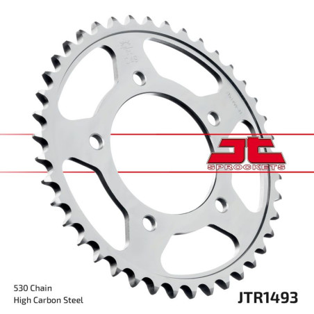 JT ZĘBATKA TYLNA 4542 41 KAWASAKI ZZR 1400 '06-'18 (454241JT) (ŁAŃC. 530) (CZARNA)