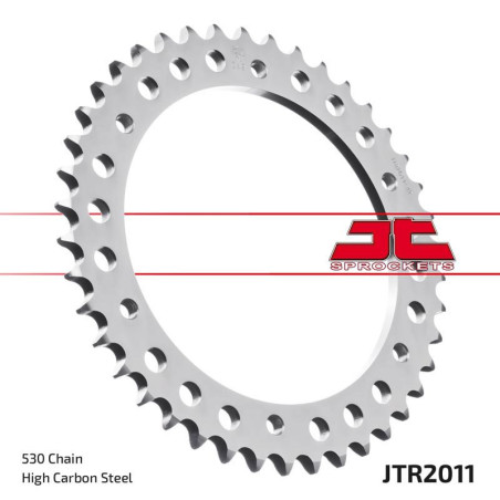 JT ZĘBATKA TYLNA 4392 43 TRIUMPH 900/955/1000 (439243JT) (ŁAŃC. 530) CZARNA