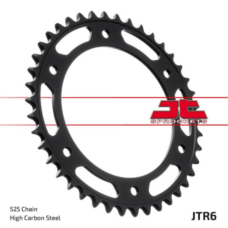 JT ZĘBATKA TYLNA 4550 42 BMW F800R (OTWÓR NA ŚRUBĘ 8,5MM) (455042JT) (ŁAŃC. 525) CZARNA