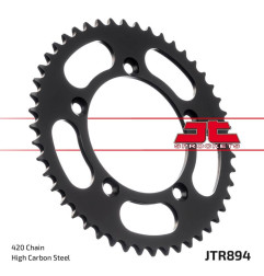 JT ZĘBATKA TYLNA 4552 48 KTM SX 60/65 '98-'21 (455248JT) (ŁAŃC. 420) KOLOR CZARNY