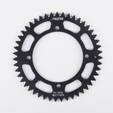 SUNSTAR ZĘBATKA TYLNA ALUMINIOWA (ERGAL) 4306 51 HONDA CR R 80 '85-02 430651JT) KOLOR CZARNY - OFERTA SPECJALNA