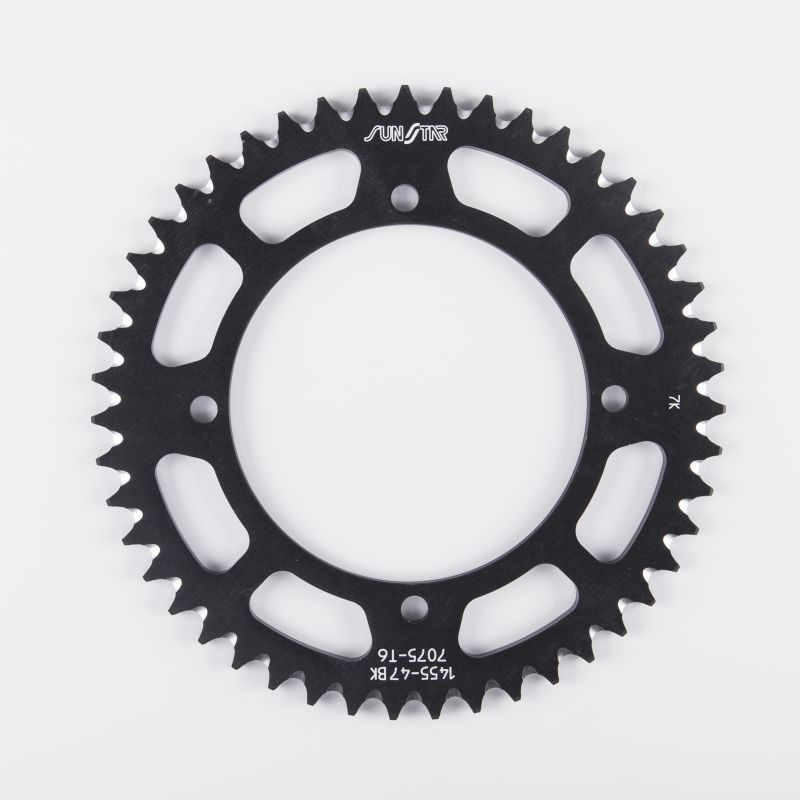 SUNSTAR ZĘBATKA TYLNA ALUMINIOWA (ERGAL) 4306 56 HONDA CR R 80 '85-02 430656JT) KOLOR CZARNY - OFERTA SPECJALNA