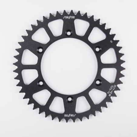 SUNSTAR ZĘBATKA TYLNA ALUMINIOWA (ERGAL) 808 52 SUZUKI RM 125 '80-12 (ŁAŃC. 520) KOLOR CZARNY - OFERTA SPECJALNA
