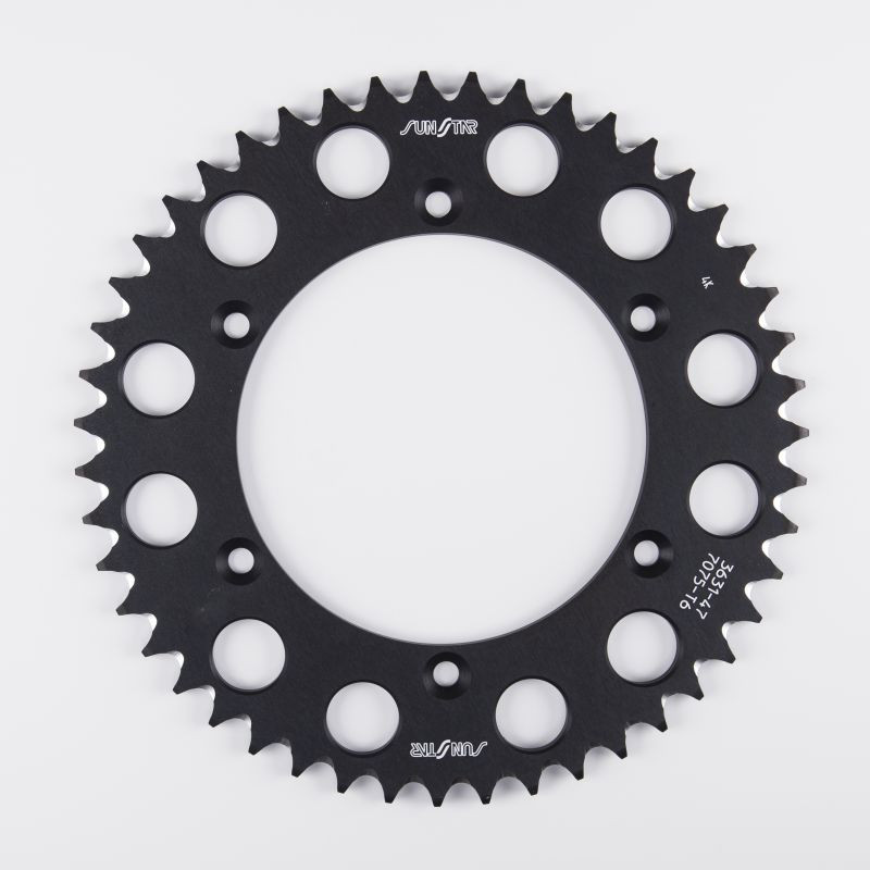 SUNSTAR ZĘBATKA TYLNA ALUMINIOWA 820 51 CAGIVA WMX 125 '89-92, GAS GAS EC 125 '00-11 KOLOR CZARNY - OFERTA SPECJALNA
