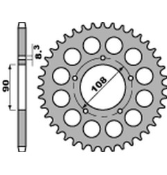 PBR WYPRZEDAZ ZĘBATKA TYLNA 1022 40 C45 DUCATI 500 DESMO/ SL '79-'84, 750 F1 '85-'88, 900 S2 '83-'85
