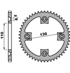 PBR WYPRZEDAZ ZĘBATKA TYLNA 4306 50 C45 HONDA CR 80/85 '85-'07 (JTR215.50) (ŁAŃC. 420) (STD.+1) (MADE IN ITALY)