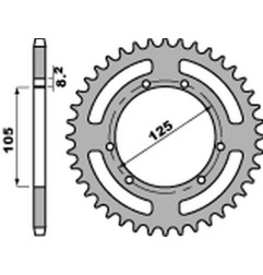 PBR ZĘBATKA TYLNA 4402 56 F DERBI 50 /APRILIA RX 50 / GILERA 50 (JTR1131.56) (ŁAŃC. 420) (STD.+3) (MADE IN ITALY)