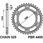 PBR ZĘBATKA TYLNA 4405 43 C45 HONDA CBR 600RR '03-'15, CBR 600F '01-'19, CBR 1000RR '17-'20 (JTR1307.43) = JTR1317.43 PBR ZĘBATKA TYLNA 4405 43 C45 HONDA CBR 600RR '03-'15, CBR 600F '01-'19, CBR 1000RR '17-'20 (JTR1307.43) = JTR1317.43