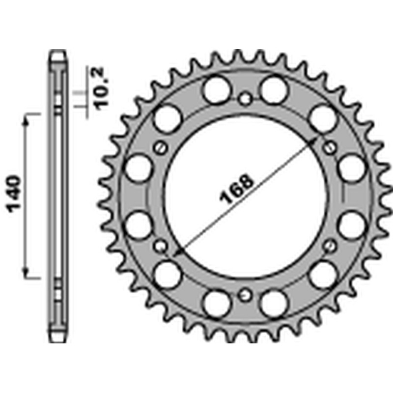 PBR WYPRZEDAZ ZĘBATKA TYLNA 4613 47 C45 BMW F 650GS '09-'11, F 800GS/R '09-'20, F 700GS '13-'18 (OTWÓR NA ŚRUBĘ 10,5MM) PBR WYPRZEDAZ ZĘBATKA TYLNA 4613 47 C45 BMW F 650GS '09-'11, F 800GS/R '09-'20, F 700GS '13-'18 (OTWÓR NA ŚRUBĘ 10,5MM)