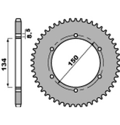 PBR WYPRZEDAZ ZĘBATKA TYLNA 463 46 C45 KAWASAKI KMX 125 '86-'03, KMX 200 '88-'92 (JTR463.46) (ŁAŃC. 428) (STD.-4)