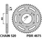 PBR ZĘBATKA TYLNA 4675 44 C45 KTM 125/200 DUKE '14-18, 390 DUKE/RC '13-18 (JTR890.44) (ŁAŃC. 520) (MADE IN ITALY)