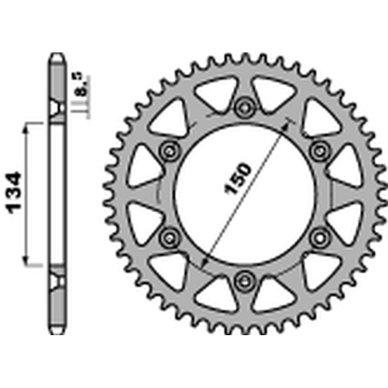 PBR WYPRZEDAZ ZĘBATKA TYLNA 489 53 C45 KAWASAKI KX/KXF 125/250 '84-'20, KDX 200/220/250 '84-'06 (JTR489.53) (ŁAŃC. 520) PBR WYPRZEDAZ ZĘBATKA TYLNA 489 53 C45 KAWASAKI KX/KXF 125/250 '84-'20, KDX 200/220/250 '84-'06 (JTR489.53) (ŁAŃC. 520)