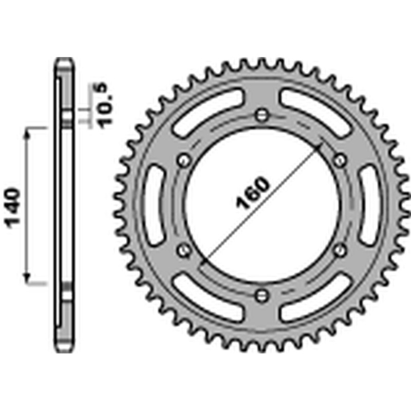 PBR WYPRZEDAZ ZĘBATKA TYLNA 502 46 C45 KAWASAKI GPZ 750 '84-'88, GPZ 1100 '95-'98, ZZ-R 1100 '90-'01 (JTR502.46) PBR WYPRZEDAZ ZĘBATKA TYLNA 502 46 C45 KAWASAKI GPZ 750 '84-'88, GPZ 1100 '95-'98, ZZ-R 1100 '90-'01 (JTR502.46)