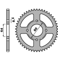 PBR ZĘBATKA TYLNA 834 35 F YAMAHA TTR 90 '00-'05, TTR 110 '11-'21 (JTR834.35) (ŁAŃC. 420) (STD.) (MADE IN ITALY)