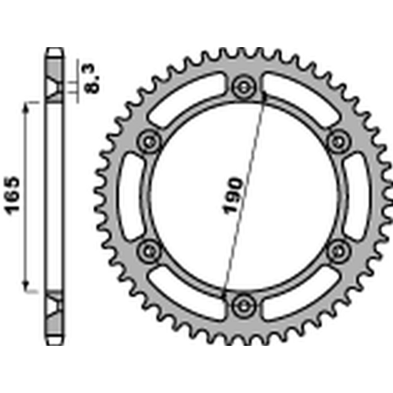 PBR WYPRZEDAZ ZĘBATKA TYLNA 896 48 C45 KTM 125/250/350 ENDURO '87-'90, MX 420/495 '81-'84, MX 500 '85-'93 PBR WYPRZEDAZ ZĘBATKA TYLNA 896 48 C45 KTM 125/250/350 ENDURO '87-'90, MX 420/495 '81-'84, MX 500 '85-'93