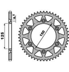 PBR ZĘBATKA TYLNA 899 41 C45 KTM SX/MXC/EXC 200 '98-'14, SX/EXC 150 '10-'22, EXC 125 '91-'16 (JTR897.41) (ŁAŃC. 520)