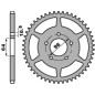 PBR WYPRZEDAZ ZĘBATKA TYLNA 254 45 C45 HONDA XL 200R 81-94 (ŁAŃC. 520) (MADE IN ITALY)
