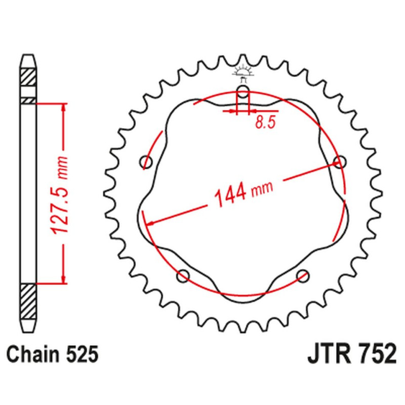 JT ZĘBATKA TYLNA 4320 36 ALUMINIOWA DUCATI BIPOSTO 916 '94-'00, BIPOSTO/SPS 996 '99-'01, 998/S '02-'03 JT ZĘBATKA TYLNA 4320 36 ALUMINIOWA DUCATI BIPOSTO 916 '94-'00, BIPOSTO/SPS 996 '99-'01, 998/S '02-'03